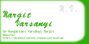 margit varsanyi business card