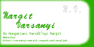 margit varsanyi business card